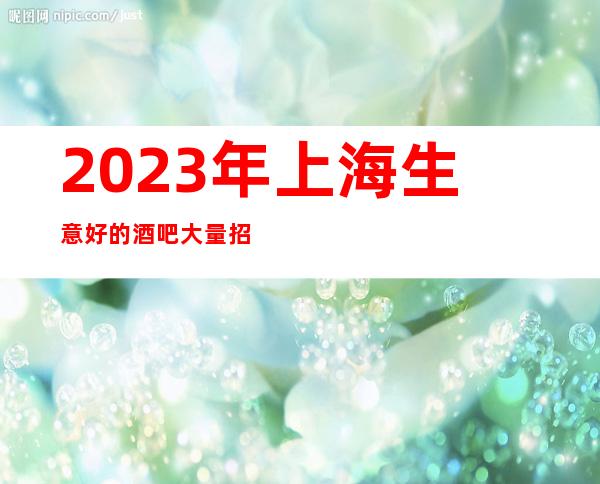 2023年上海生意好的酒吧大量招聘/20场所二班