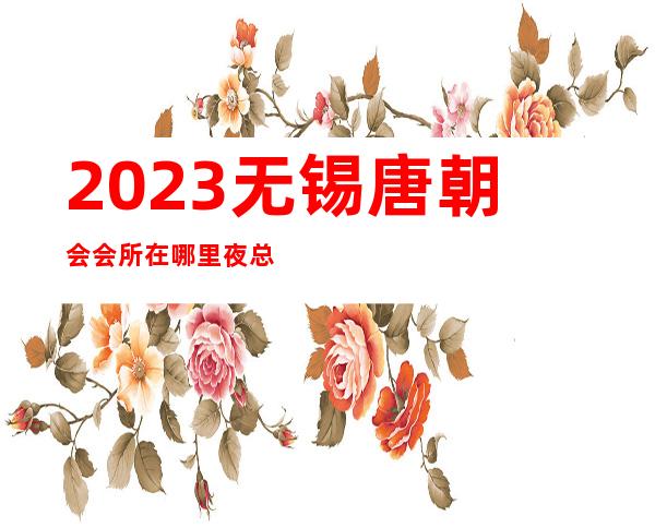 2023无锡唐朝会会所在哪里夜总会哪里好玩 – 无锡宜兴西渚镇商务KTV
