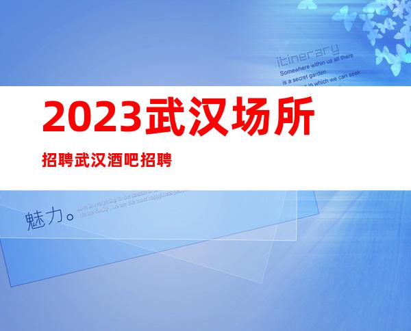 2023武汉场所招聘武汉酒吧招聘武汉静吧招聘