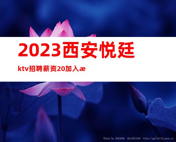 2023西安悦廷ktv招聘薪资20加入我们走出不一样的人生