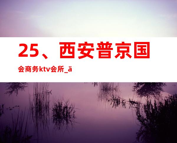 25、西安普京国会商务ktv会所_ 优惠价格 – 西安莲湖西大街商务KTV
