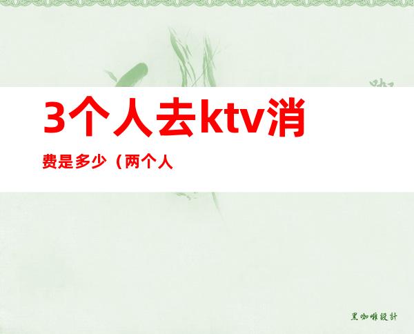 3个人去ktv消费是多少（两个人去ktv多少钱）