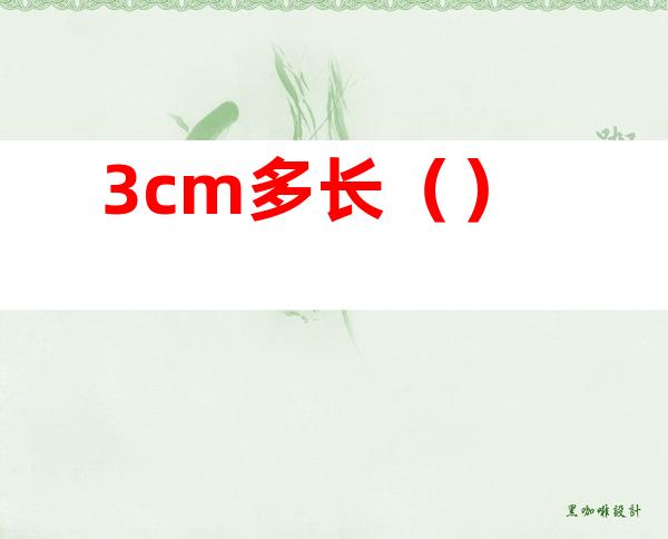 3cm多长()