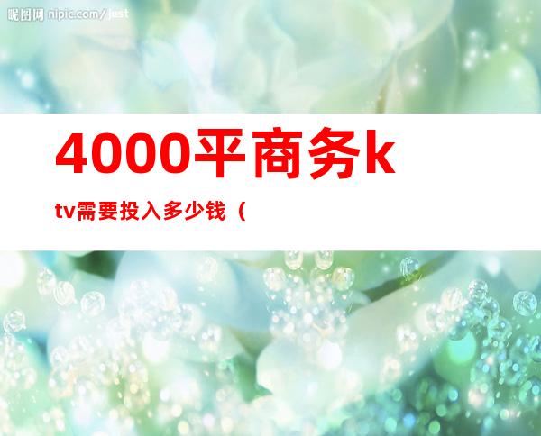 4000平商务ktv需要投入多少钱（400平米ktv投资多少钱）