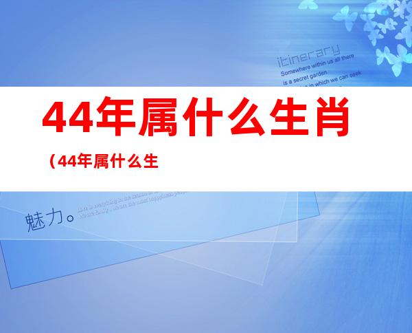44年属什么生肖（44年属什么生肖）