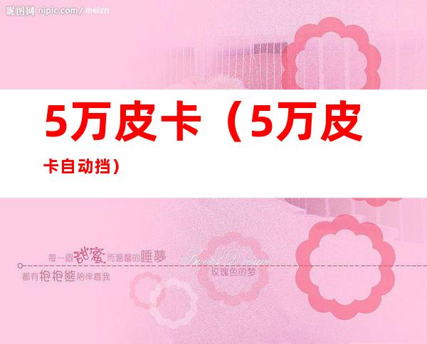 5万皮卡(5万皮卡自动挡)