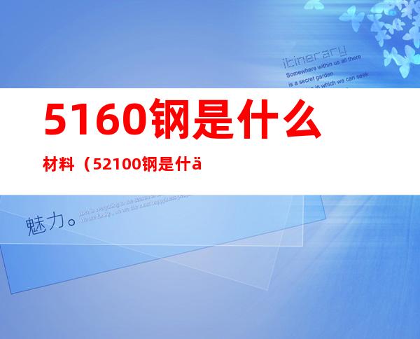 5160钢是什么材料(52100钢是什么钢)