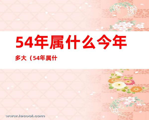 54年属什么今年多大(54年属什么?有多大?)