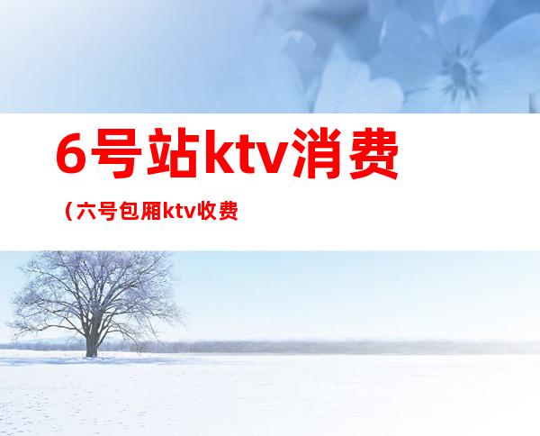 6号站ktv消费(六号包厢ktv收费标准)