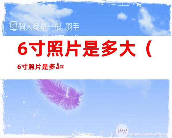 6寸照片是多大(6寸照片是多大的)