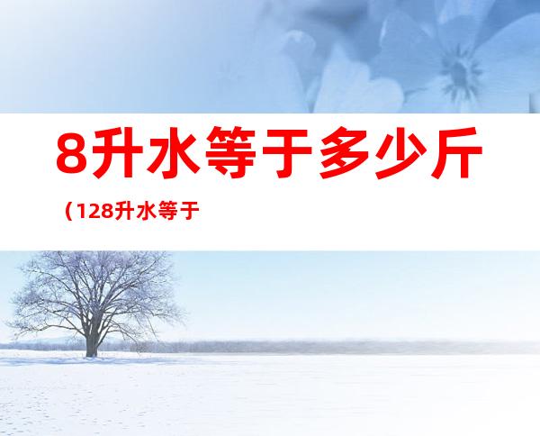8升水等于多少斤（12.8升水等于多少斤）