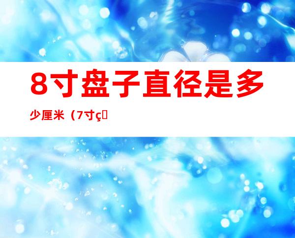 8寸盘子直径是多少厘米(7寸盘子直径是多少厘米)