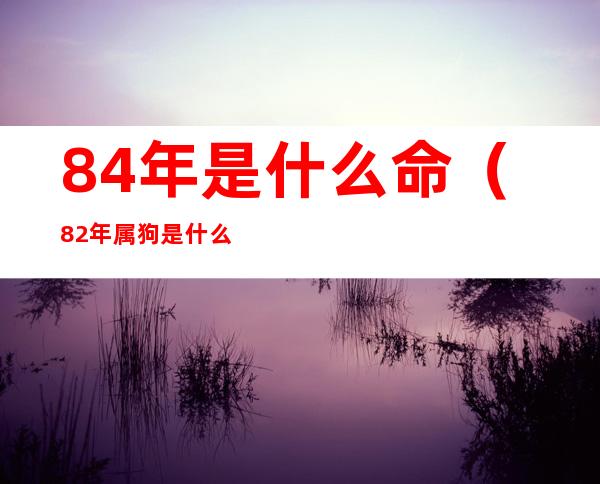 84年是什么命(82年属狗是什么命)