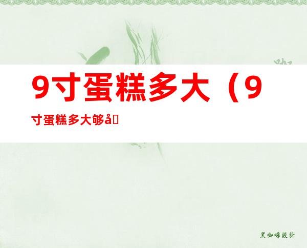 9寸蛋糕多大(9寸蛋糕多大够几人)