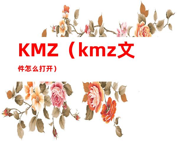 KMZ（kmz文件怎么打开）
