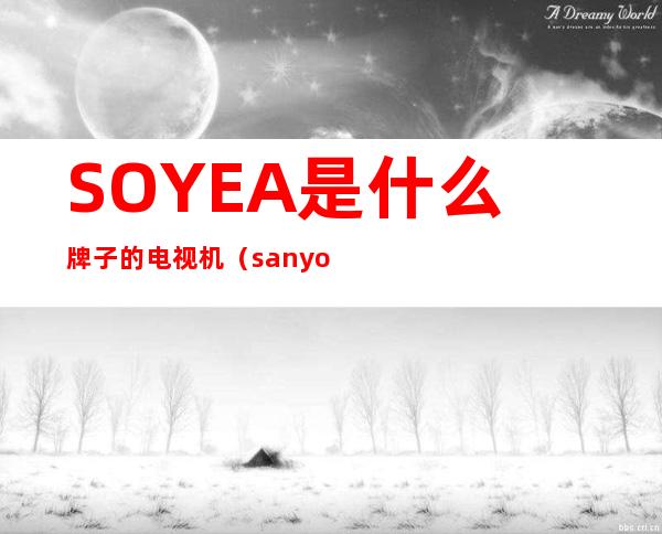 SOYEA是什么牌子的电视机(sanyo是什么牌子电视机)