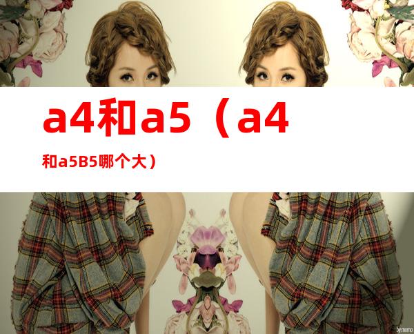 a4和a5（a4和a5B5哪个大）