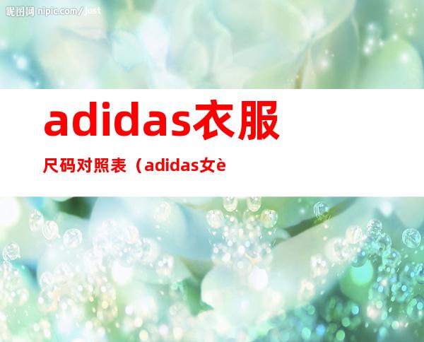 adidas衣服尺码对照表(adidas女装尺码对照表)