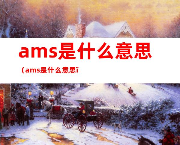 ams是什么意思(ams是什么意思?)