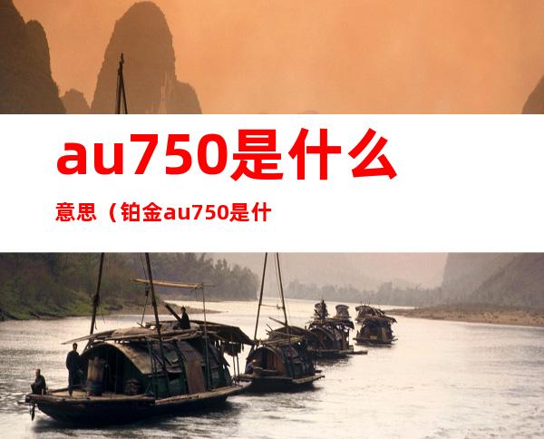 au750是什么意思(铂金au750是什么意思)