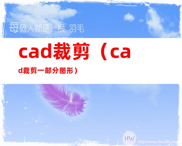 cad裁剪(cad裁剪一部分图形)