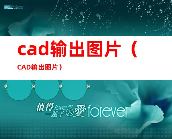 cad输出图片(CAD输出图片)