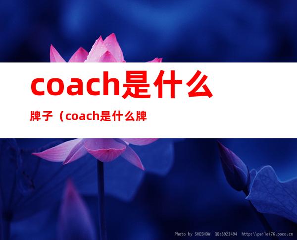 coach是什么牌子(coach是什么牌子,属于什么档次)