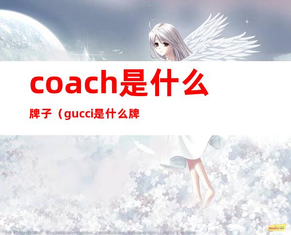 coach是什么牌子（gucci是什么牌子）