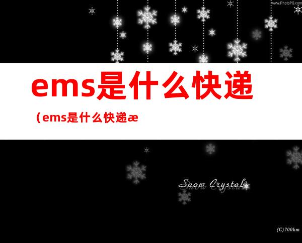 ems是什么快递(ems是什么快递查询)