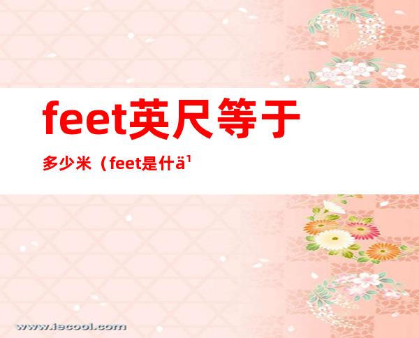 feet英尺等于多少米（feet是什么单位英尺是几米）