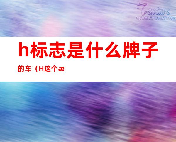 h标志是什么牌子的车（H这个标志是什么牌子的车）
