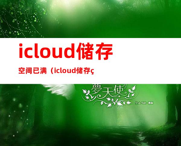 icloud储存空间已满（icloud储存空间已满删除照片相册里还有么）