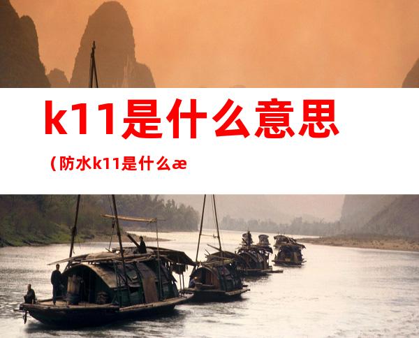 k11是什么意思(防水k11是什么意思)