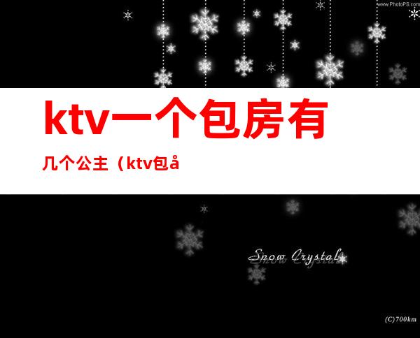 ktv一个包房有几个公主(ktv包厢公主做什么的)