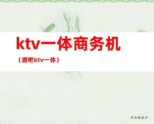 ktv一体商务机(酒吧ktv一体)