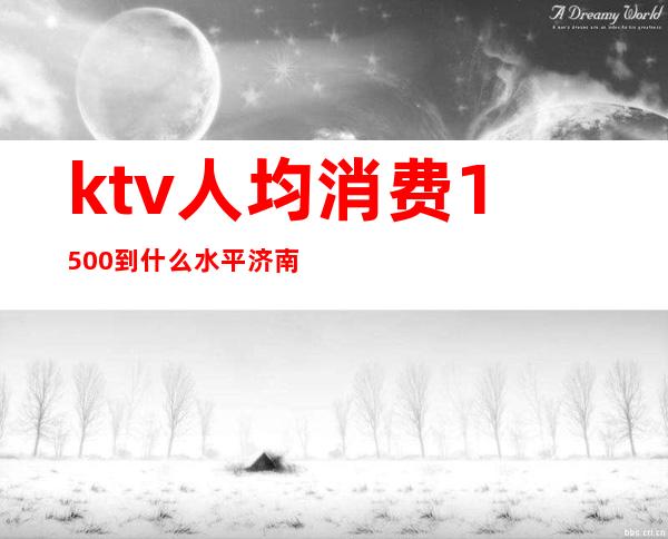 ktv人均消费1500到什么水平济南(济南KTV小费1000起的地方)