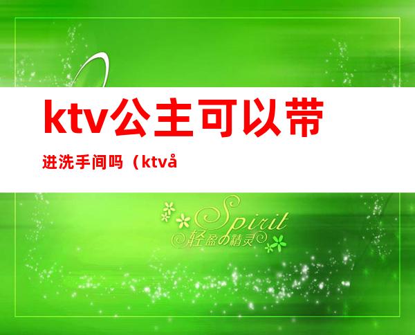 ktv公主可以带进洗手间吗(ktv卫生间可以和公主玩吗)