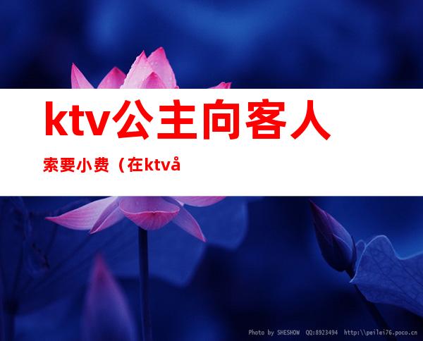 ktv公主向客人索要小费(在ktv叫公主小费800能干嘛)