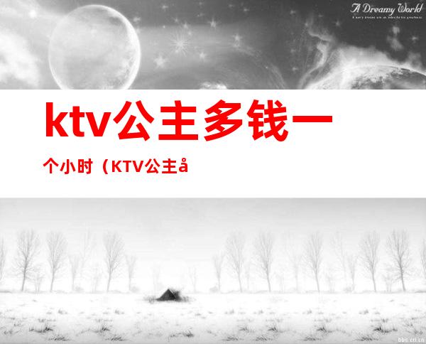 ktv公主多钱一个小时(KTV公主多少钱一晚)
