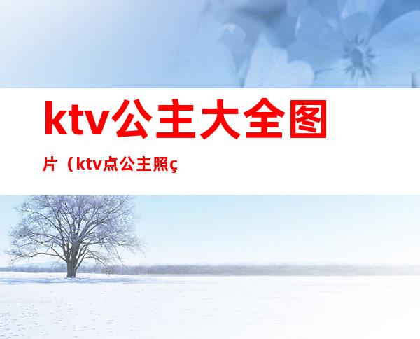 ktv公主大全图片(ktv点公主照片)