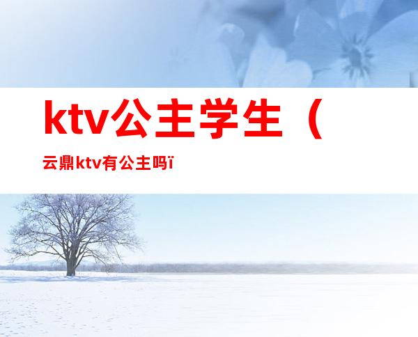 ktv公主学生(云鼎ktv有公主吗)