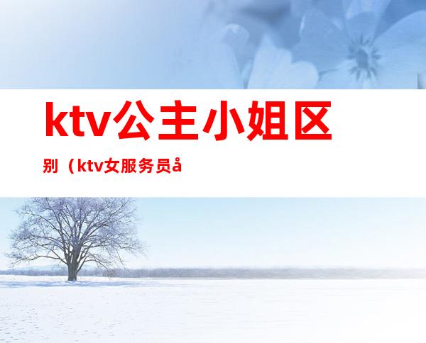 ktv公主小姐区别(ktv女服务员和公主有区别么)