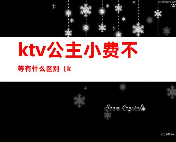 ktv公主小费不等有什么区别(ktv公主费用是各付各的吗)