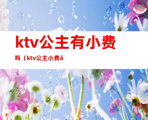 ktv公主有小费吗(ktv公主小费一般给多少)