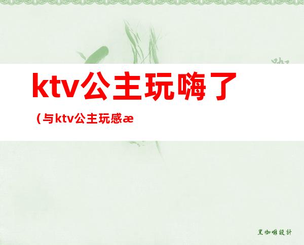 ktv公主玩嗨了(与ktv公主玩感情)