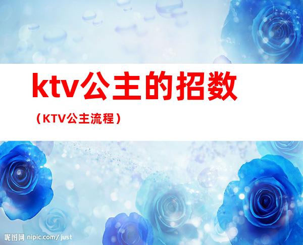 ktv公主的招数（KTV公主流程）