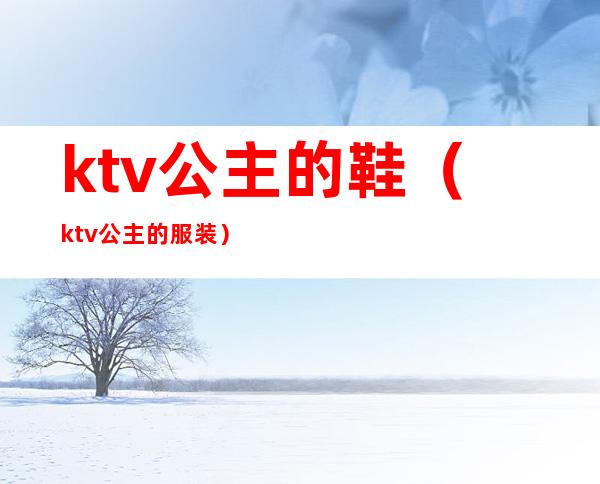 ktv公主的鞋（ktv公主的服装）