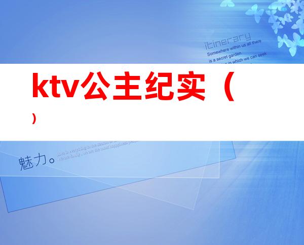 ktv公主纪实()