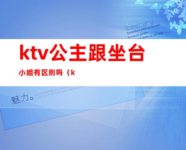 ktv公主跟坐台小姐有区别吗(ktv服务员跟公主有什么区别)