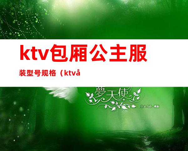 ktv包厢公主服装型号规格(ktv 公主什么价位)